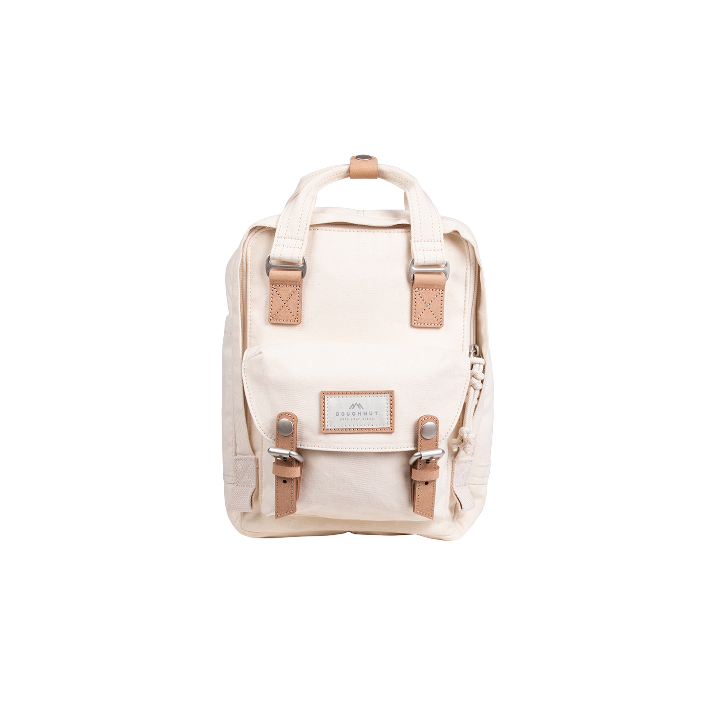 Macaroon Mini Organic Cotton Series Beige Backpack