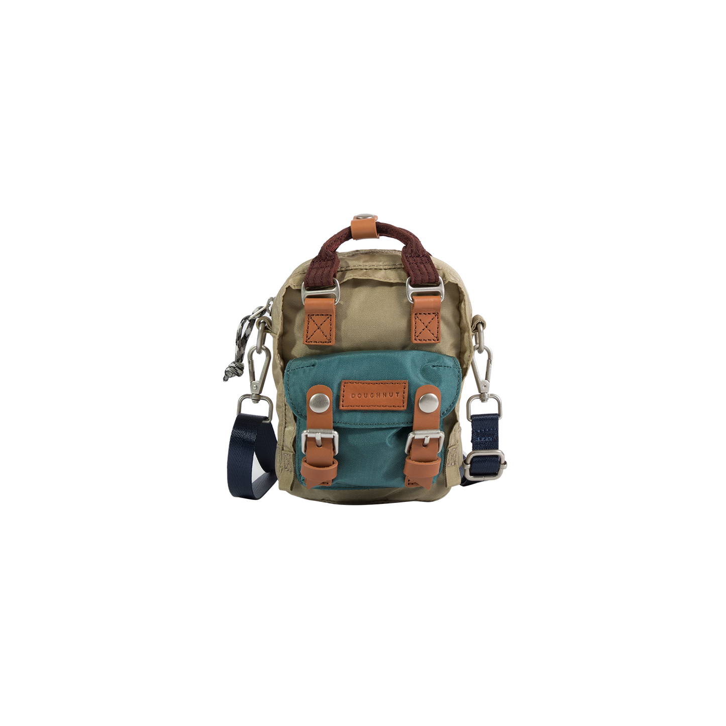 Macaroon Tiny Glossy Blocking Series Crossbody Bag