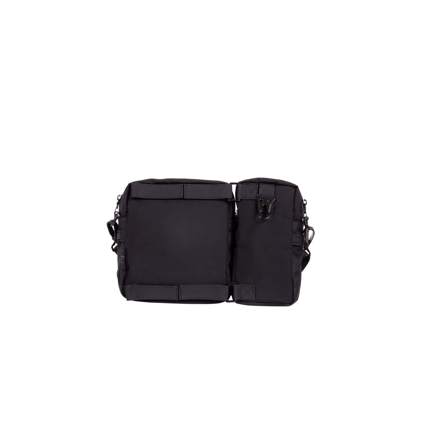 Split Black Crossbody Bag
