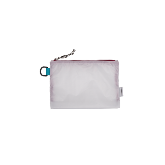 Shimmer L White Pouch