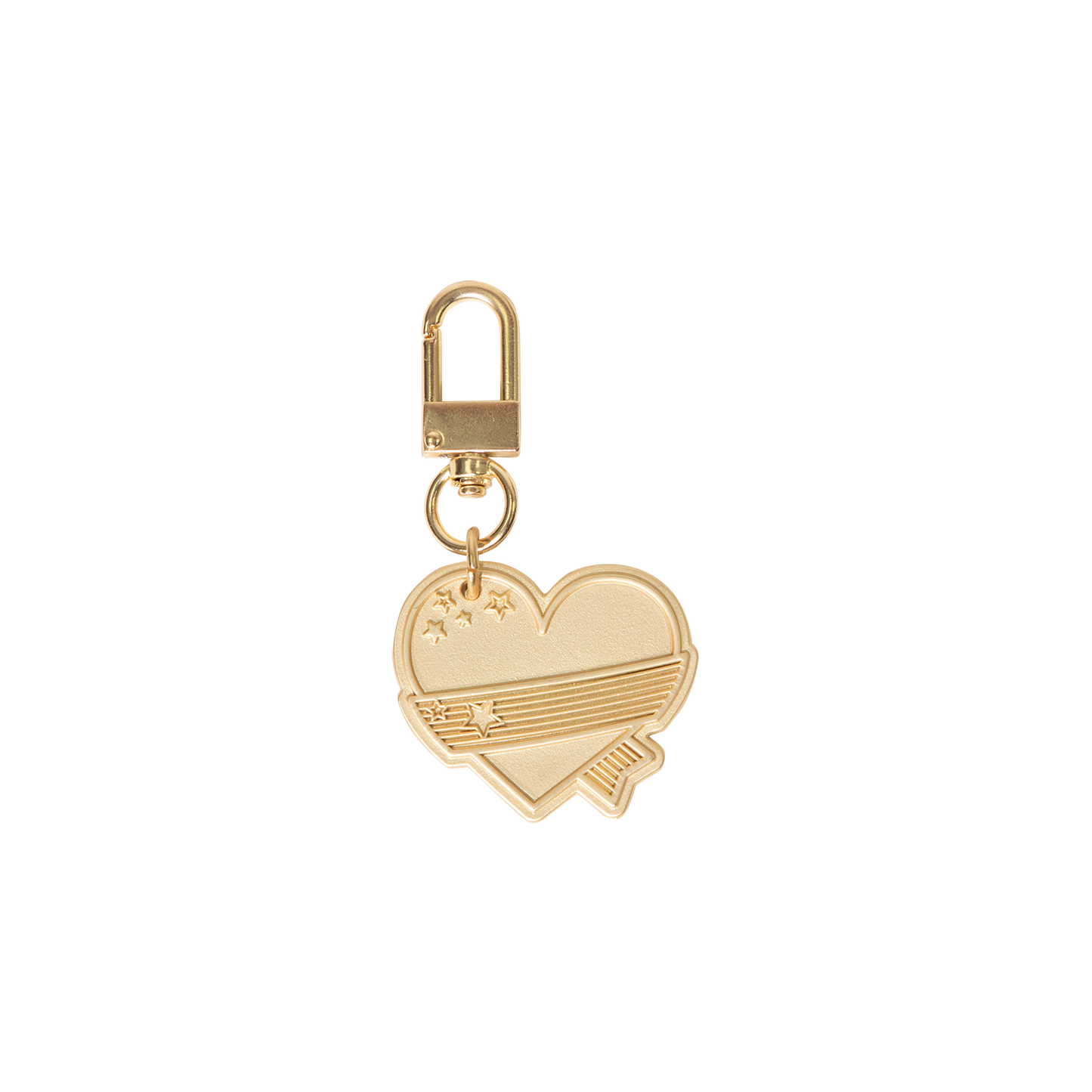 Initial Charm Keychain Heart Keychain