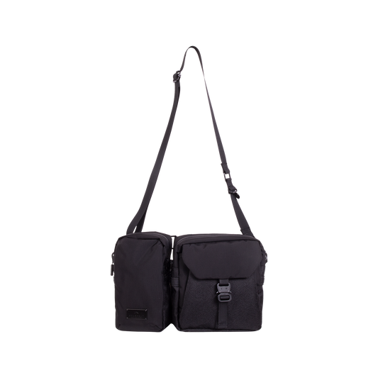 Split Black Crossbody Bag
