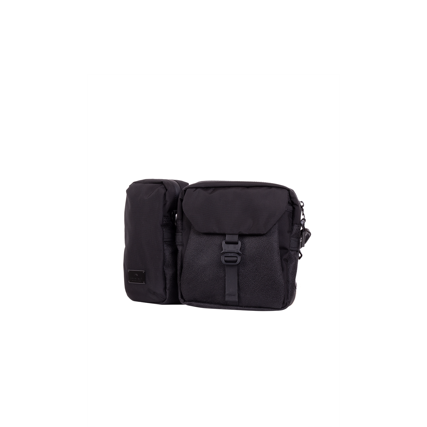 Split Black Crossbody Bag