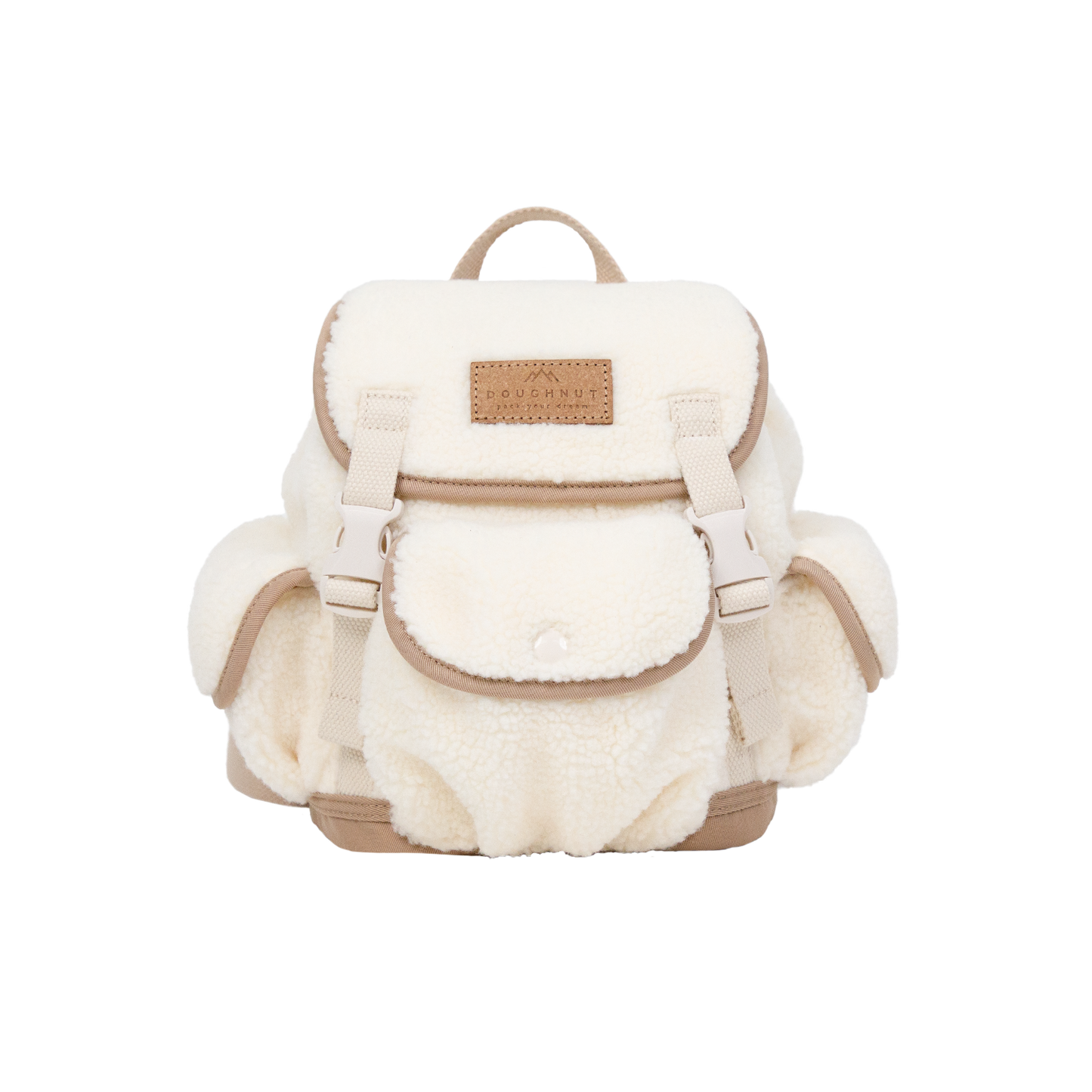 White 2025 fluffy backpack
